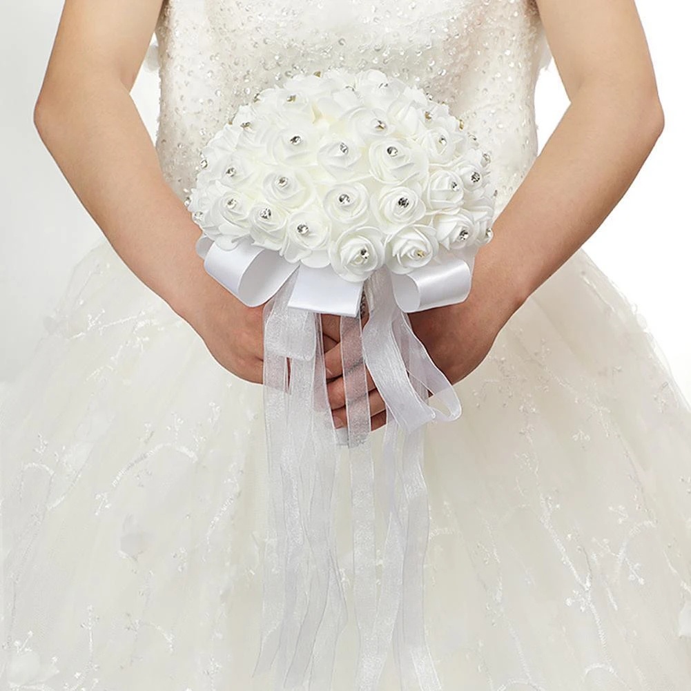 Wedding Bouquet Romantic Artificial Bridal Bouquet Bride Bridesmaid