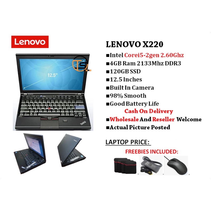 lenovo laptop super smooth x220 i5 4g 8g ssd built in Cam good for online class and office work