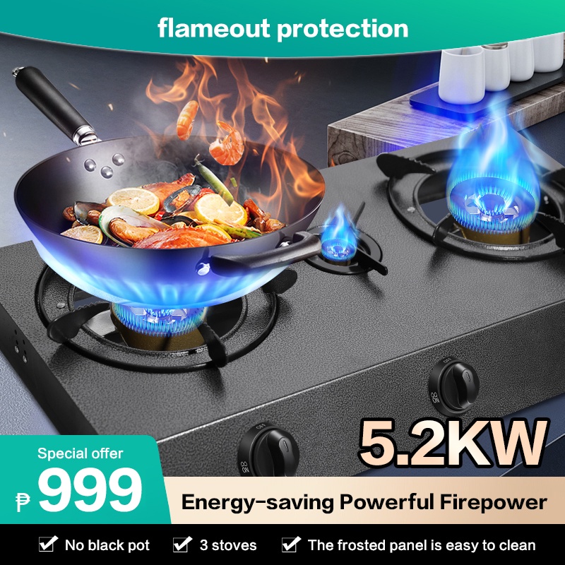 gas stove double burner 5200KW highfire portable gas stove butane