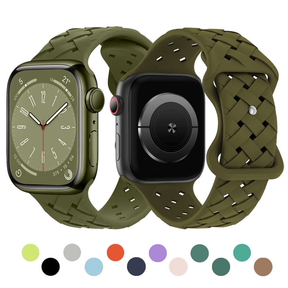 Nike apple watch band olive online green