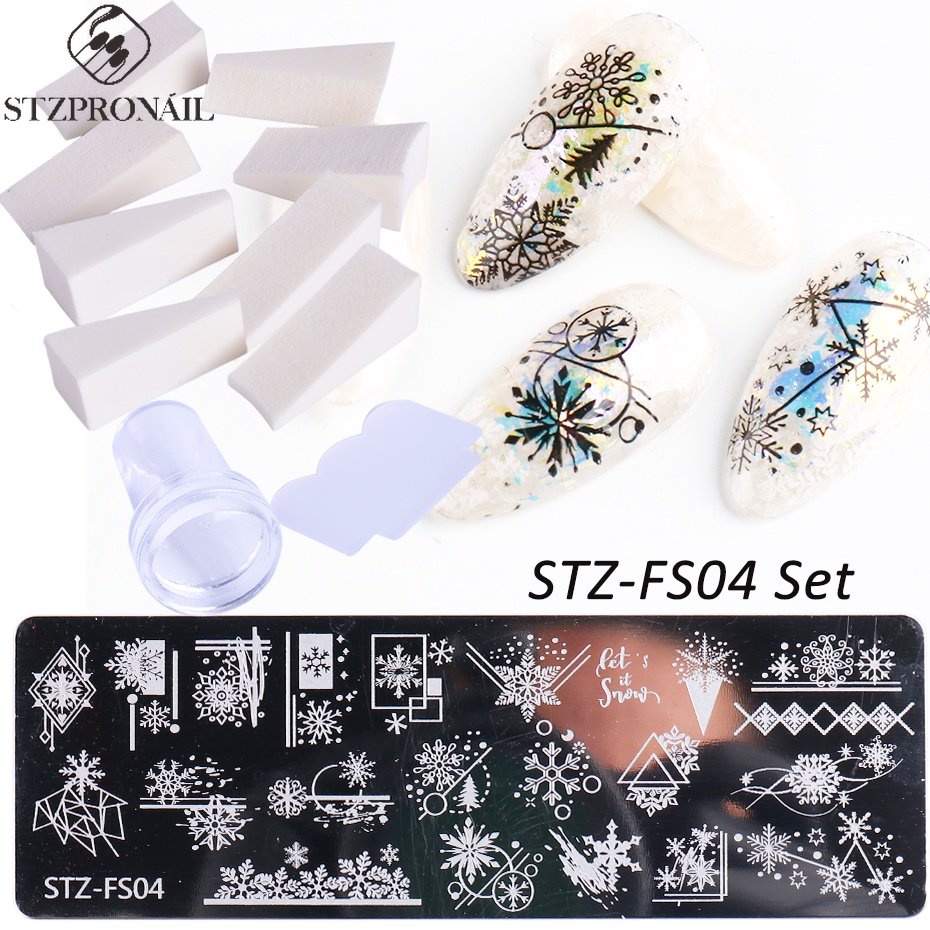 KADS 5-teiliges Nagelstempelplatten-Set Ocean Series – Für Kreative Nail Art Designs