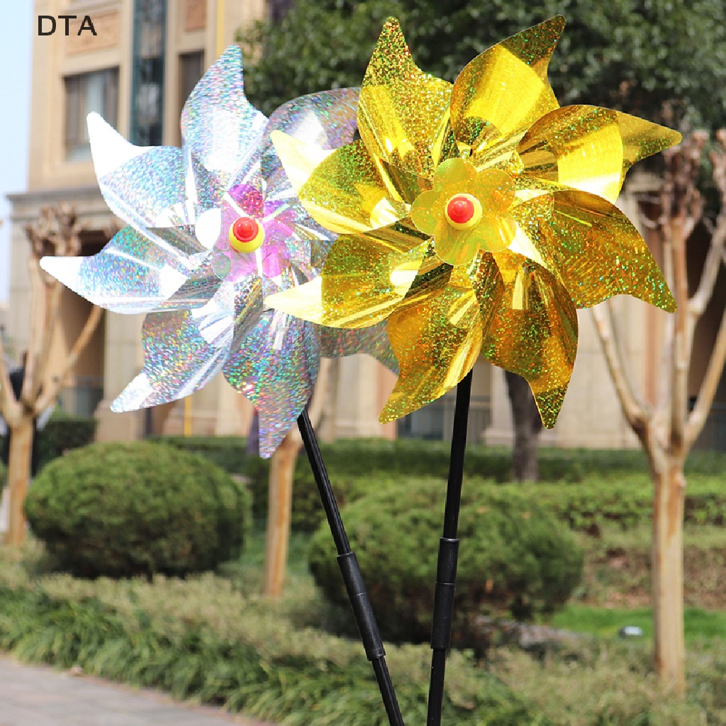 [EAS]Bird Repeller Pinwheels Reflective Sparkly Bird Deterrent Windmill ...