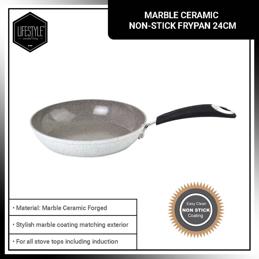 Lifestyle Cookware NonStick Induction Ready Stellar Marble Ceramic