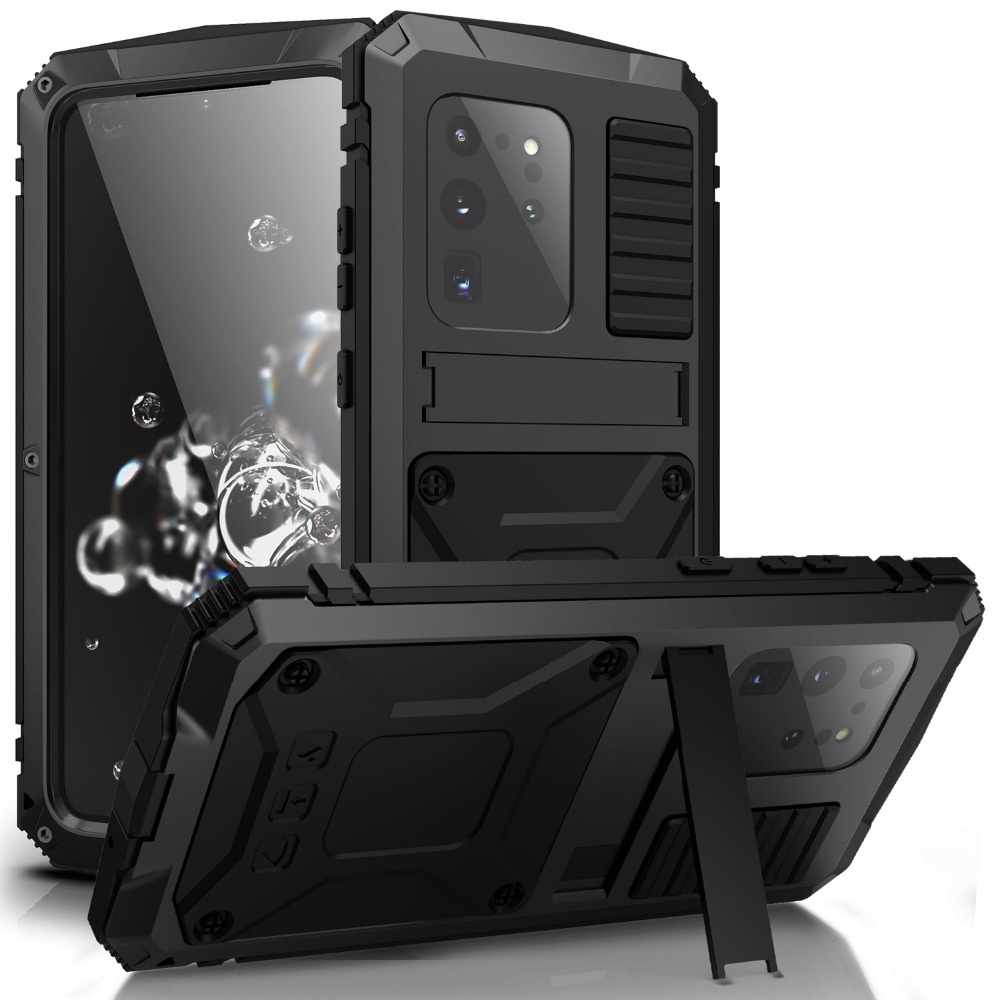 360 Full Metal Waterproof Case For Samsung Galaxy S22 Ultra S23 S21 Plus  S21 FE Note 20 A32 M32 Aluminum Shockproof Armor Cover