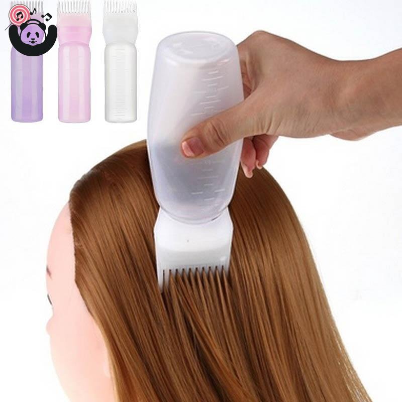 Hair Smear Bottle, Hair Dye Comb Applicator Essential Hair Dye Tools