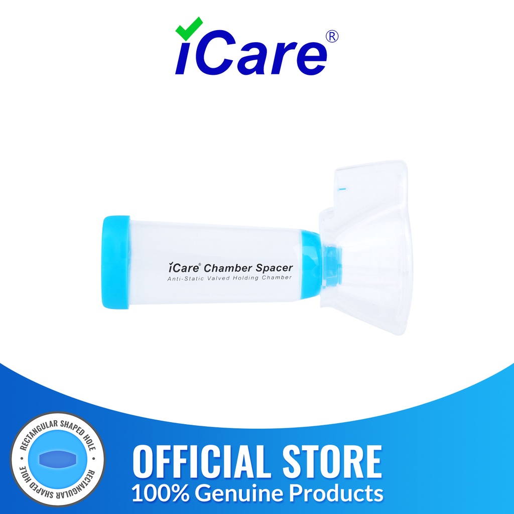 iCare® S1 Chamber Spacer for Adults with Large Mask, Fit Any Size