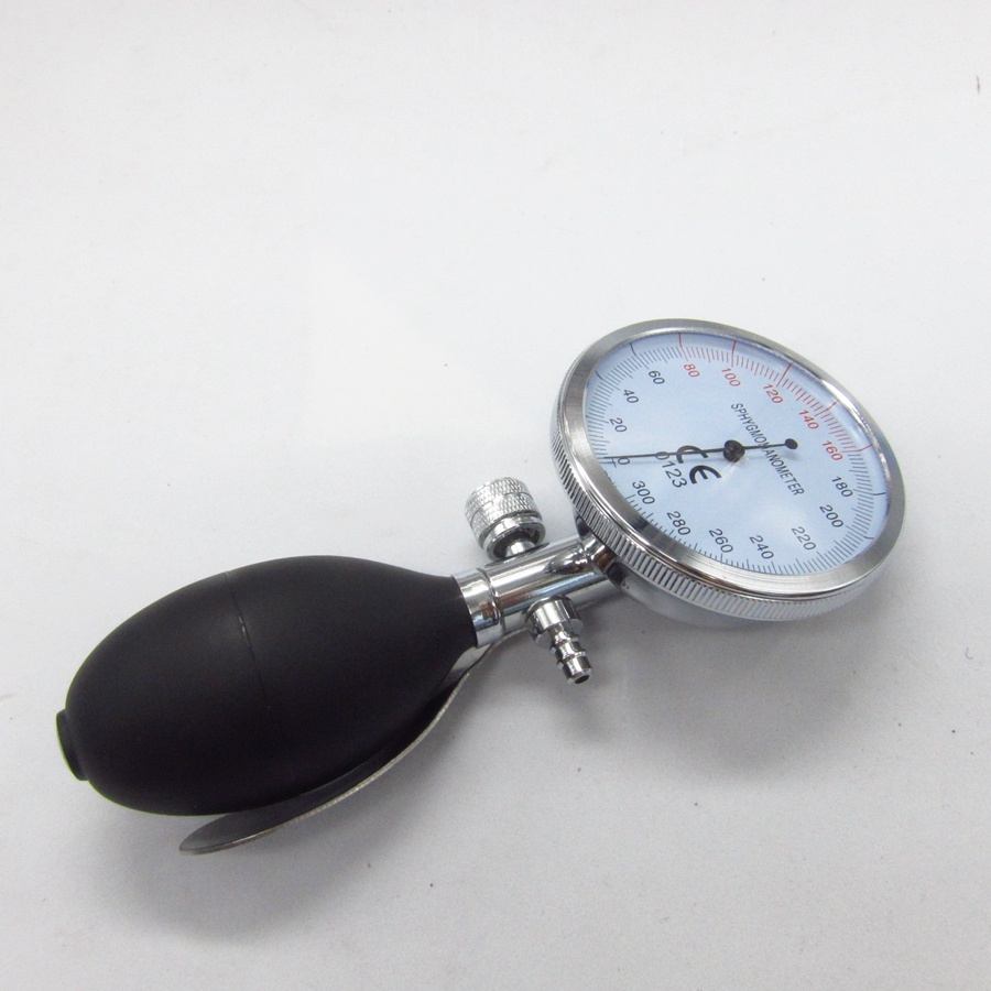 Manual sphygmomanometer balloon with meter head, range 0300 mm Hg