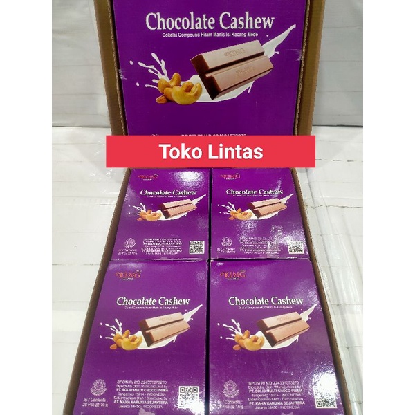 HITAM Sweet Black Compound Chocolate filled with Cashew Nuts Chocolate ...