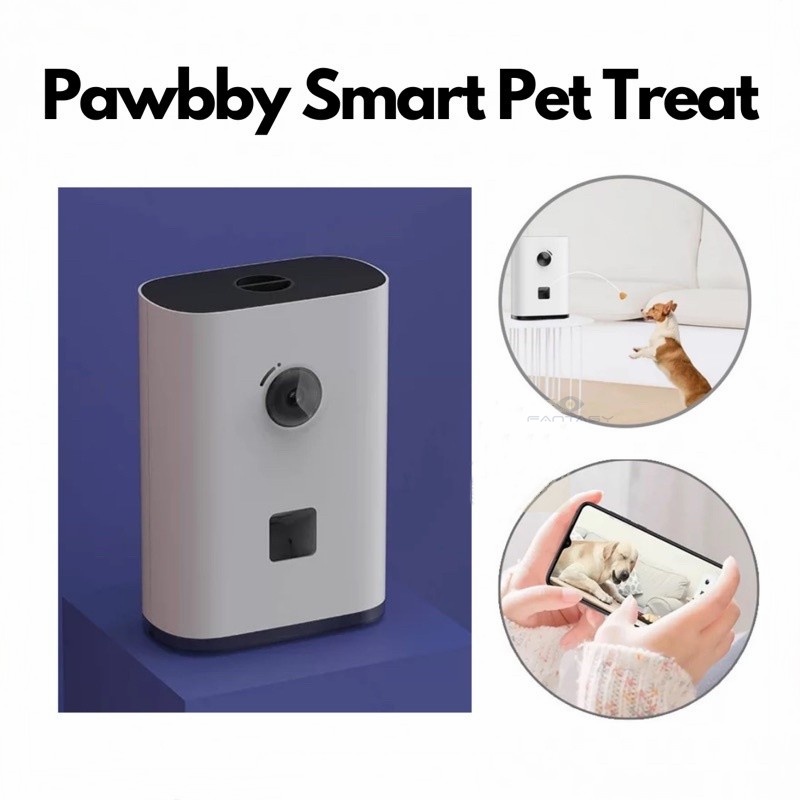 Pawbby Smart Pet Camera Machine Hd 1080p Wi-Fi Feeder Multi Purpose ...