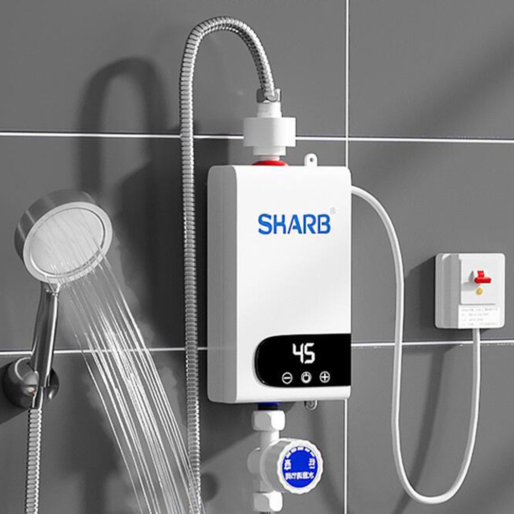 Tankless Water Heater 3500W Electric Hot Mini Instant Water Heater Bathroom Tankless Heating