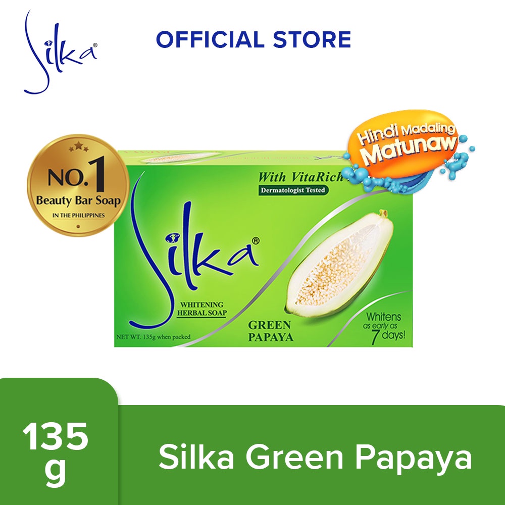 Silka Green Papaya Soap 135g | Shopee Philippines