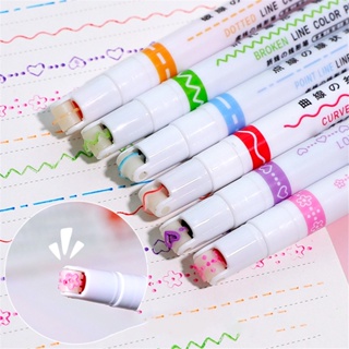 Mr. Pen- Double Line Pen 6 Pack Assorted Colors Double Line Pens Bible  Journaling Pens Double Line Outline Pen 3-D Two Line Drawing Pens Two Line  Pens Liner Pens for Drawing Drawing