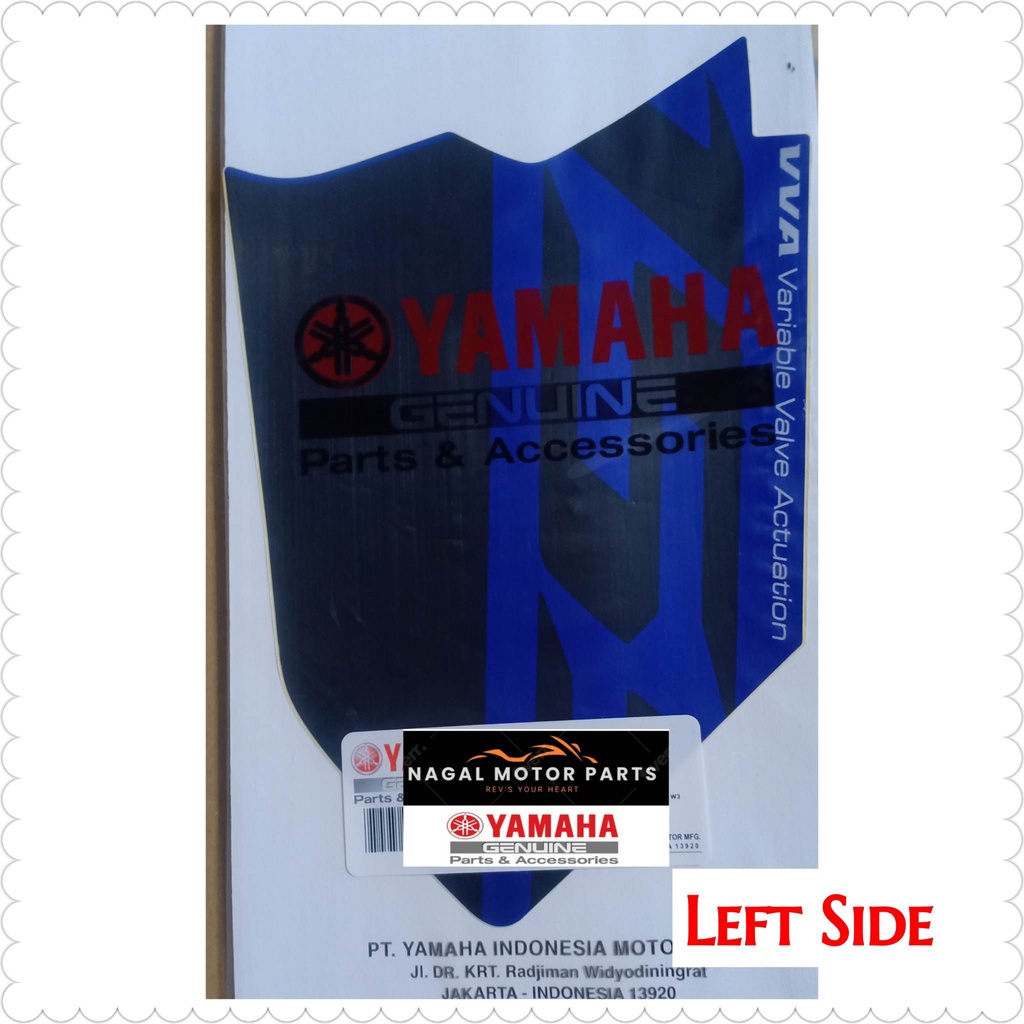 DECALS/STICKER FOR COWLING RACE BLUE AEROX V1 YAMAHA GENUINE PARTS ...