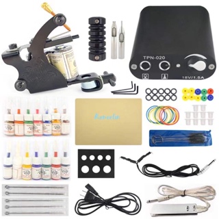 Tatooine Tattoo Machine Kit for Beginners, Tattoo Gun Kit with Tattoo Power  Supply with 7 ink, 5 tattoo needle Power Supply Complete Tattoo Supplies Kit  tattoo, Hobbies & Toys, Stationery & Craft