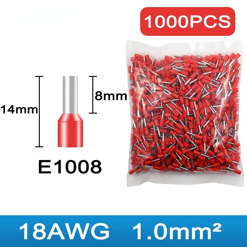1000pcs/Pack Electrical Tools E0508 E7508 E1008 E1508 E4009 E6012 PVC ...