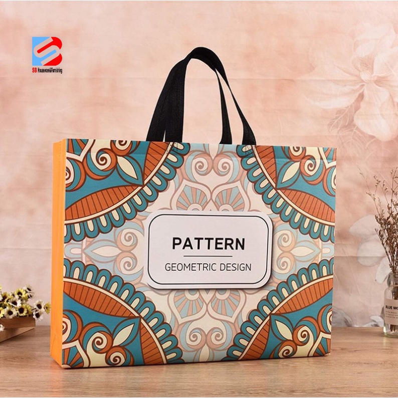 Reusable Printed Shopping Bag Foldable EcoFriendly Portable Shopping
