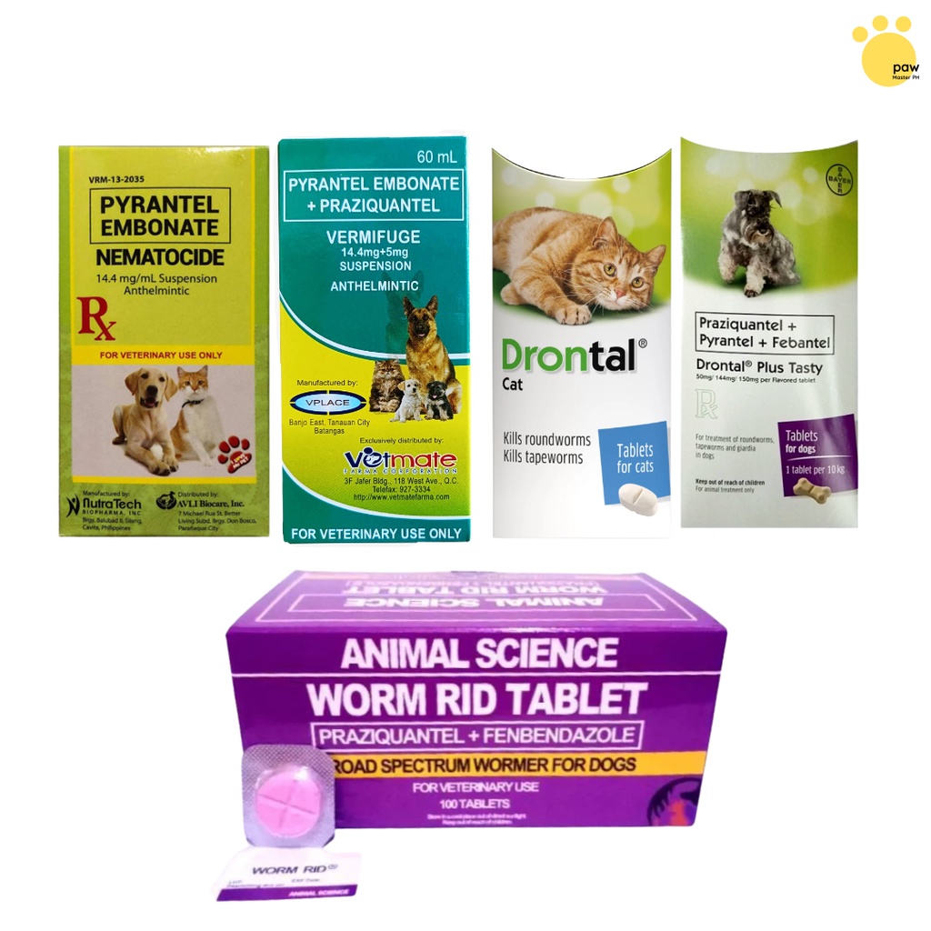 Best Dewormer Pampurga Antihelmintic Worm Rid, Drontal, Nematocide