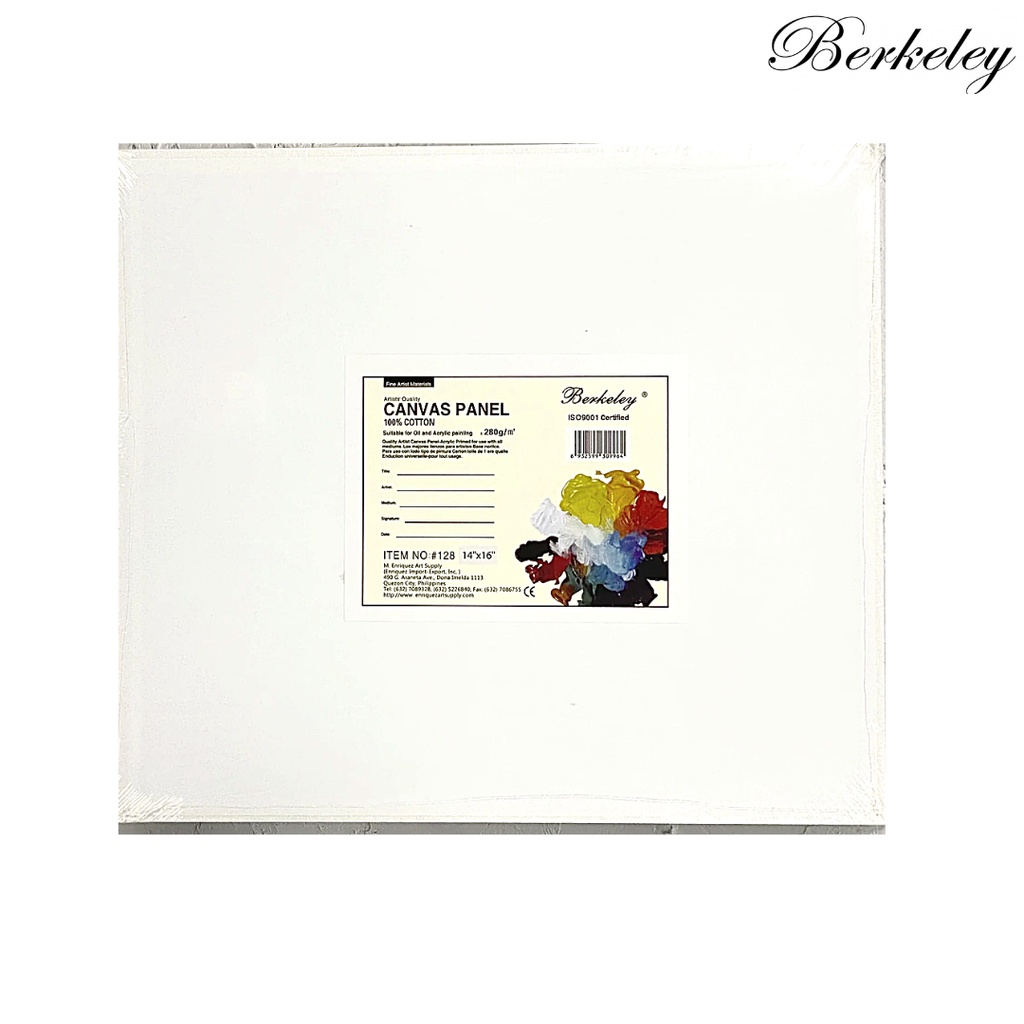 Berkeley Canvas Panel Board Various Sizes For Watercolor Oil Paint