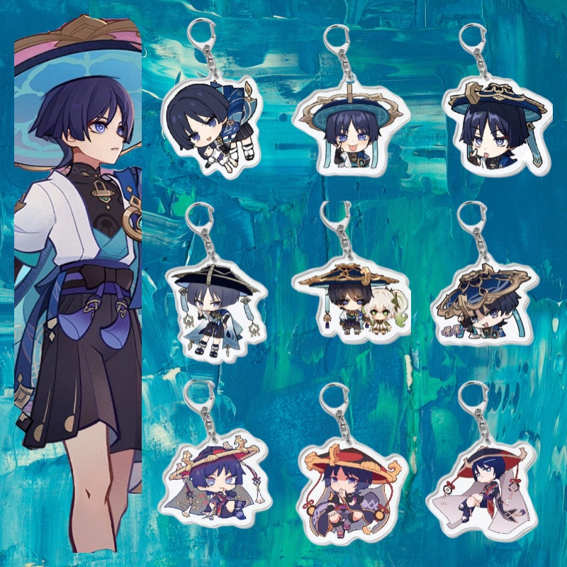 Cute Balladeer Anime Keychain Women Kunikuzushi Scaramouche Wanderer
