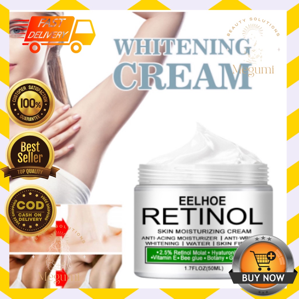 MEGUMI BEAUTY AUTHENTIC EELHOE RETINOL Whitening Cream Bleaching Face ...