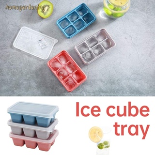 1pc Cartoon Ice Cube Tray, 6 Slots Flexible Ice Cube Mold, Freezer Ice Tray,  Ice Maker, Easy-release Ice Cube Trays With Cover For Soft Drinks, Whiskey,  Cocktail And More Kitchen Accessories