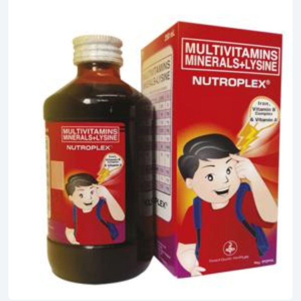 Unilab Nutroplex Syrup 250ml Multivitamin+Mineral+Lysine+Iron+Vit. B ...