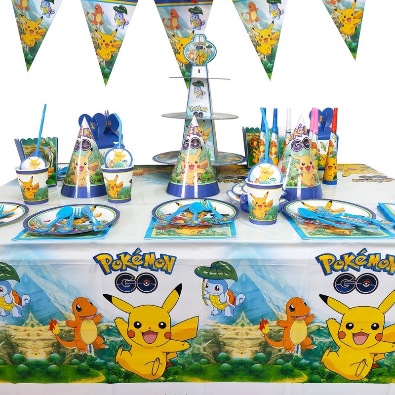 Site Layout of Multi-person Birthday Party Pokemon Theme Party Birthday ...