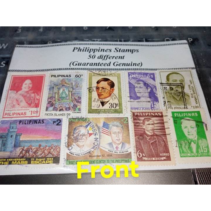PHILIPPINE USED STAMP (50 DIFFERENT) Shopee Philippines