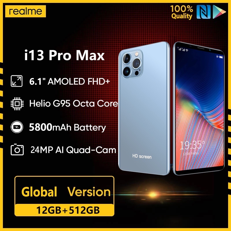 realme i14 pro max original [12GB RAM + 512GB ROM] Android Smartphone