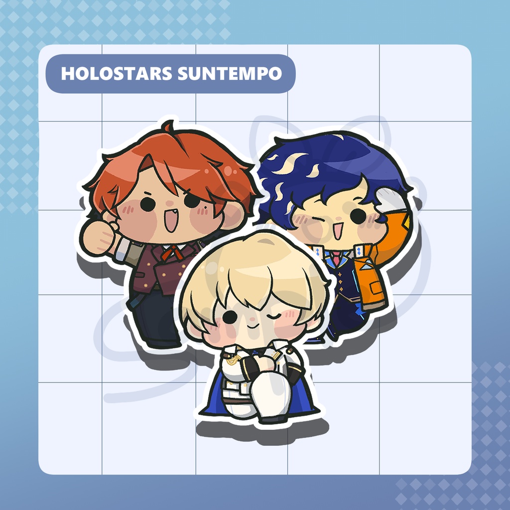 Holostars 2nd Generation SunTempo Vinyl Laminated Stickers┃nimica shop ...