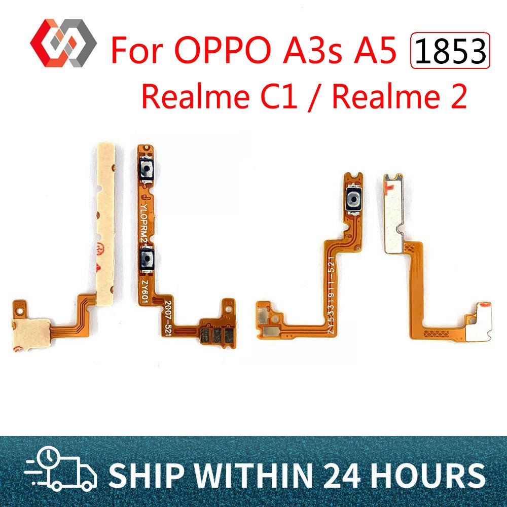 Power ON OFF Key Mute Volume Button Ribbon Flex Cable For Oppo A3s A5 ...