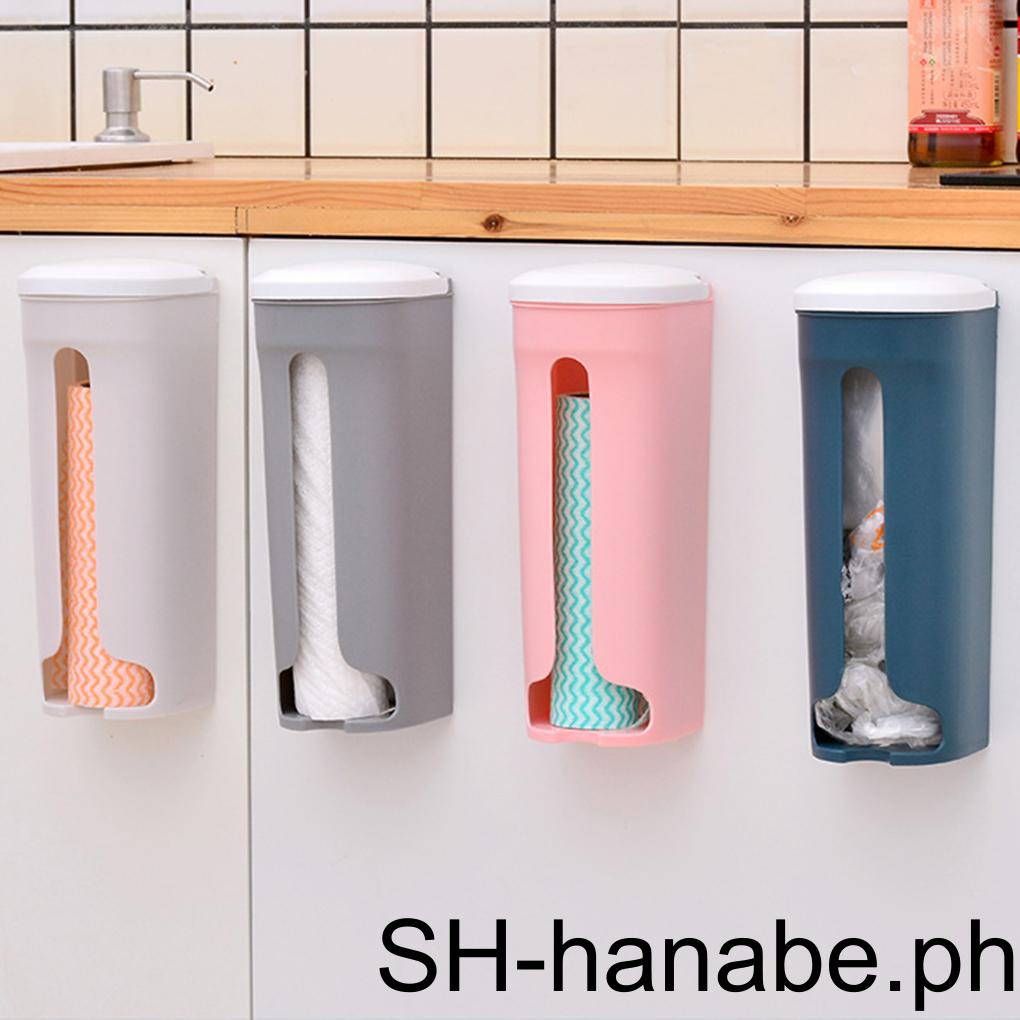 Plastic Bag Storage Rack With Cover Wall Hanging Kitchen Container