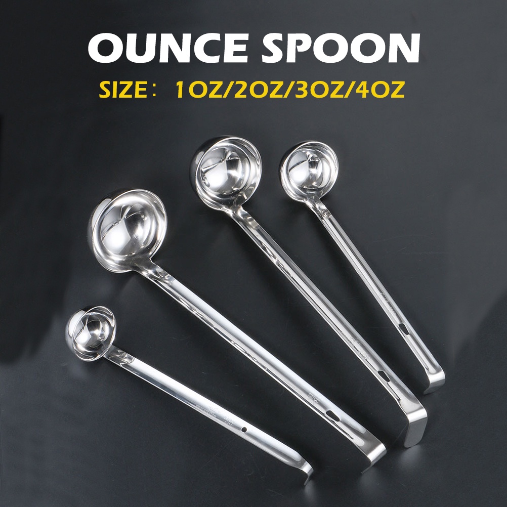 Soup Spoon Hook Soup Laddle Spoon Stainless Steel Soup Ladle Serving