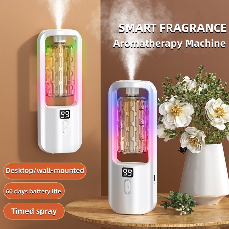 Digital Display Rechargeable Fragrance Machine Automatic Aroma Diffuser ...