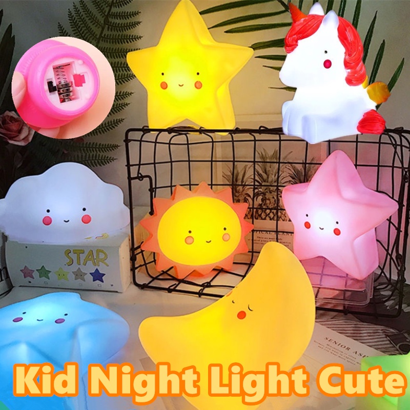 Night Light Cute Fairy lamp Mini Night Light Star Moon Cloud Night Lamp ...