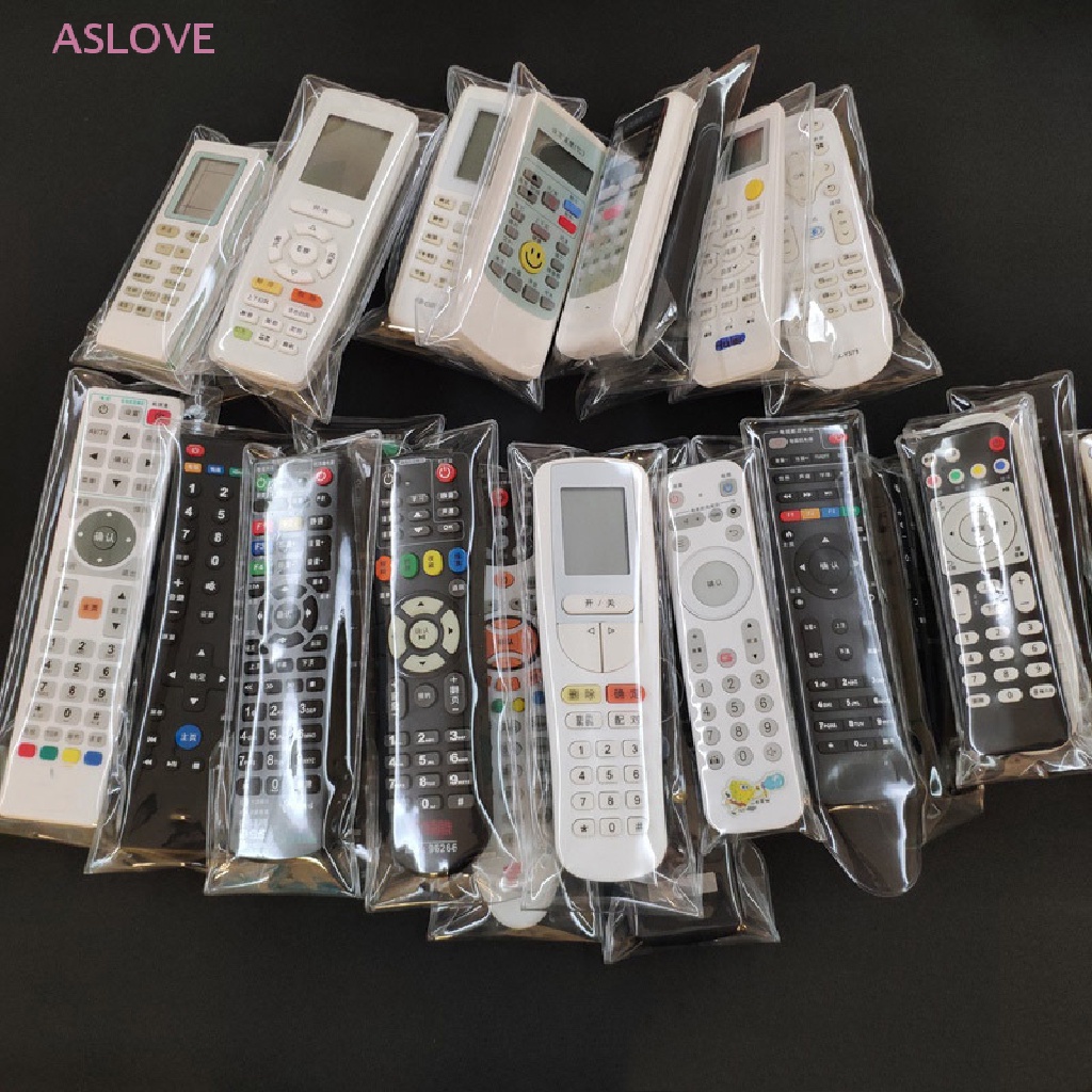 ASLOVE PVC Transparent Universal Remote Control Cover Dust-proof ...