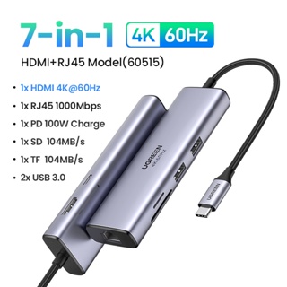 UGREEN 4k 60Hz USB C HUB, One DONGLE For your MacBook Pro, iPad, PC,  Android Phone