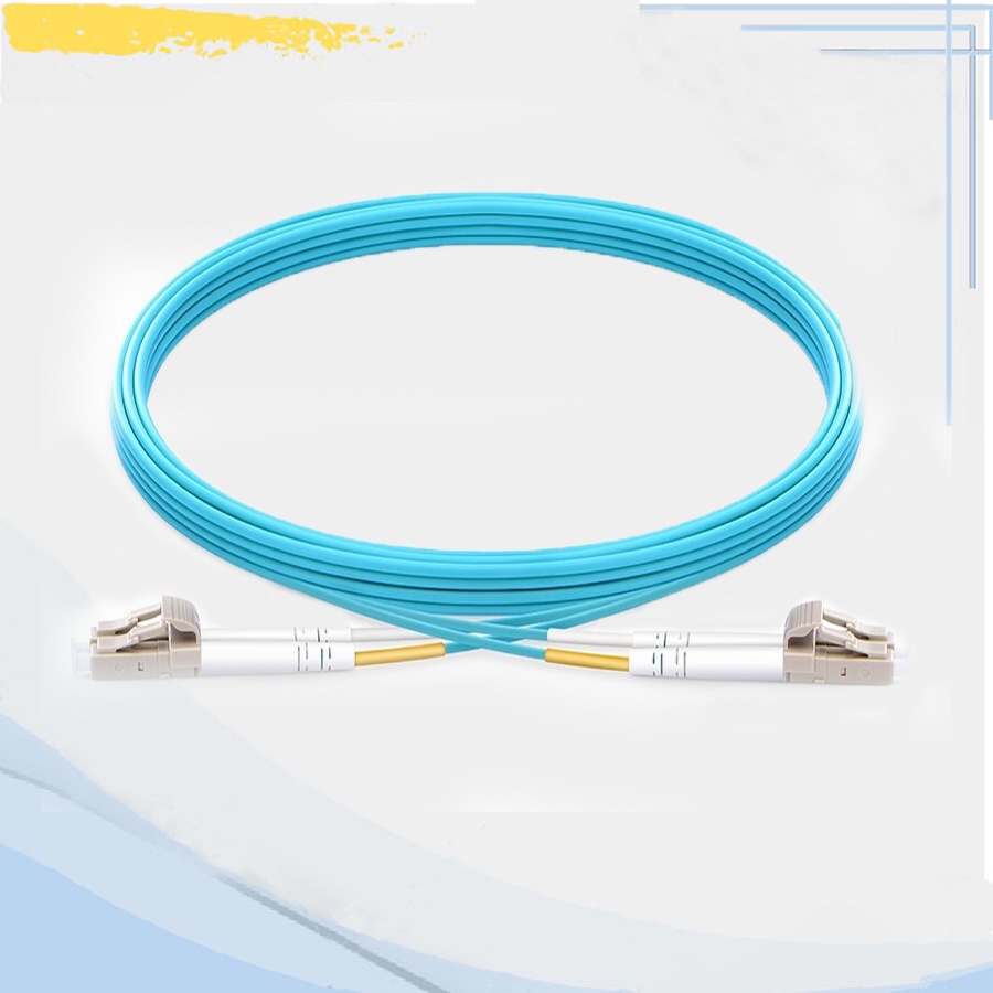 OM3 LC UPC to LC UPC Duplex 1.5m (5ft) Multimode Fiber Optic Patch ...