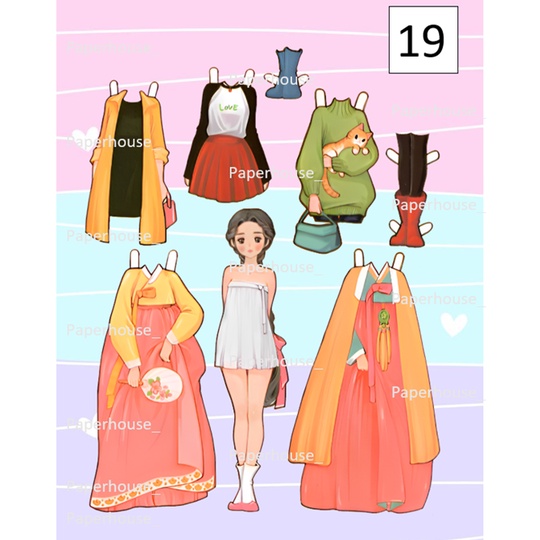 DIY Korean Dolls Paperdolls Design | Shopee Philippines