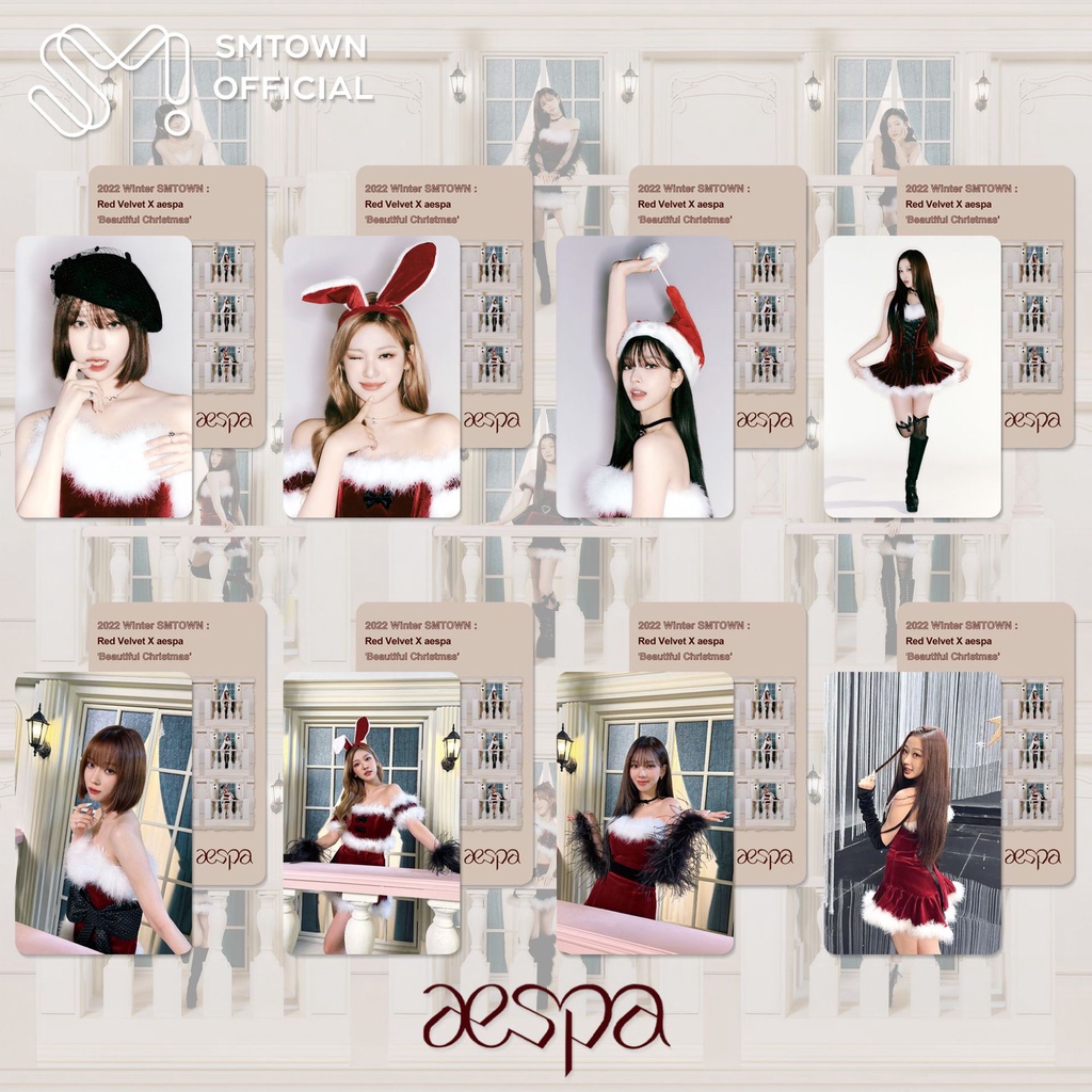 Aespa girls deluxe on sale box with winter photocard and giselle postcard