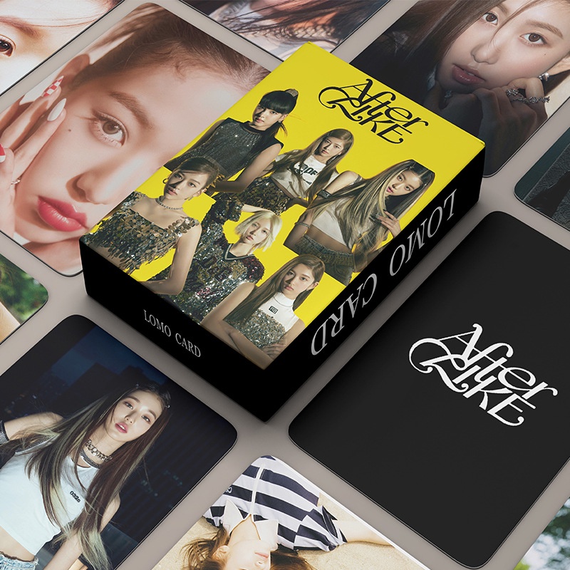 52pcs/box IVE Album After Like Photocards Rei Liz Wonyoung Yujin Gaeul ...