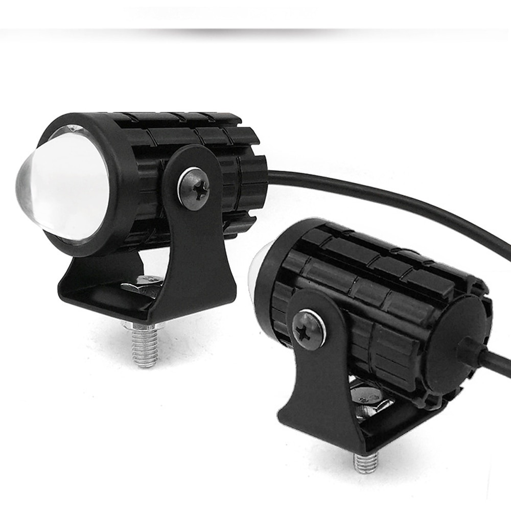 Motorcycle 2 color Dual Fisheye Lens LED Light Headlight with ...