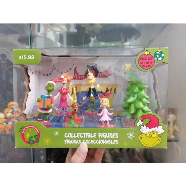 The Grinch How The Grinch Stole Christmas Figure Set Ornament | Shopee ...