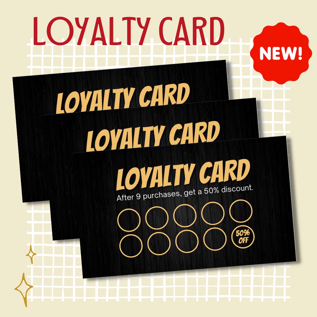 Customized Business Loyalty Card NEW EDITION! Shopee Philippines