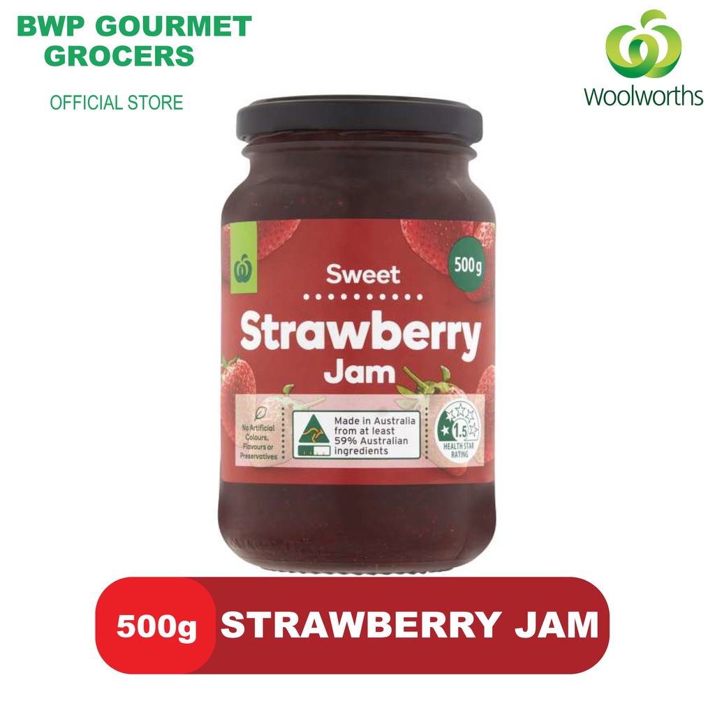 Woolworths Strawberry Jam (500g) Shopee Philippines