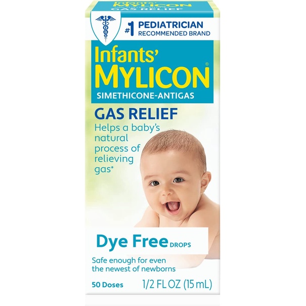 Mylicon Simethicone Antigas For Infants Gas Relief Dye Free Drops 1/2