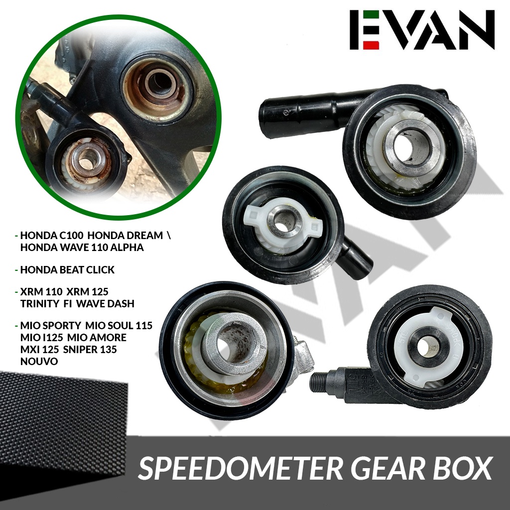 Speedometer Gear Box For Yamaha/Honda/Xrm/Wave Shopee