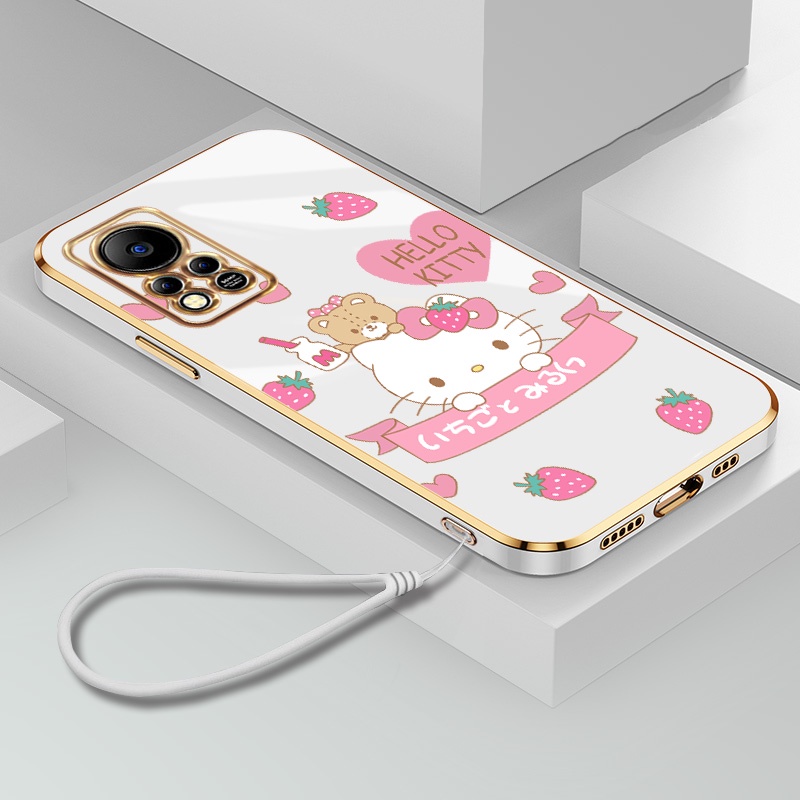 Fashion Cartoon Hello Kitty Casing For Infinix Hot 11S Nfc 11 Play 12 ...