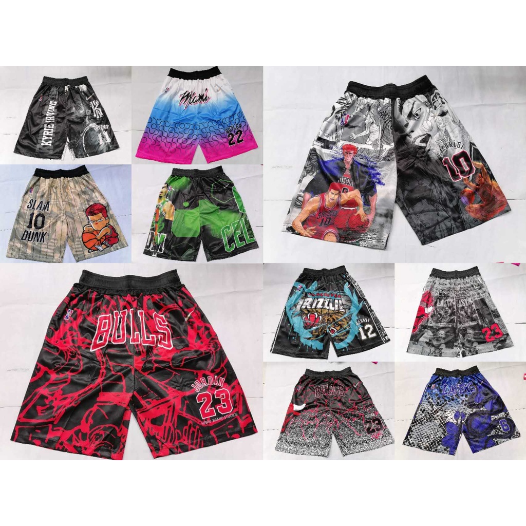 full sublimation nba mens jersey shorts