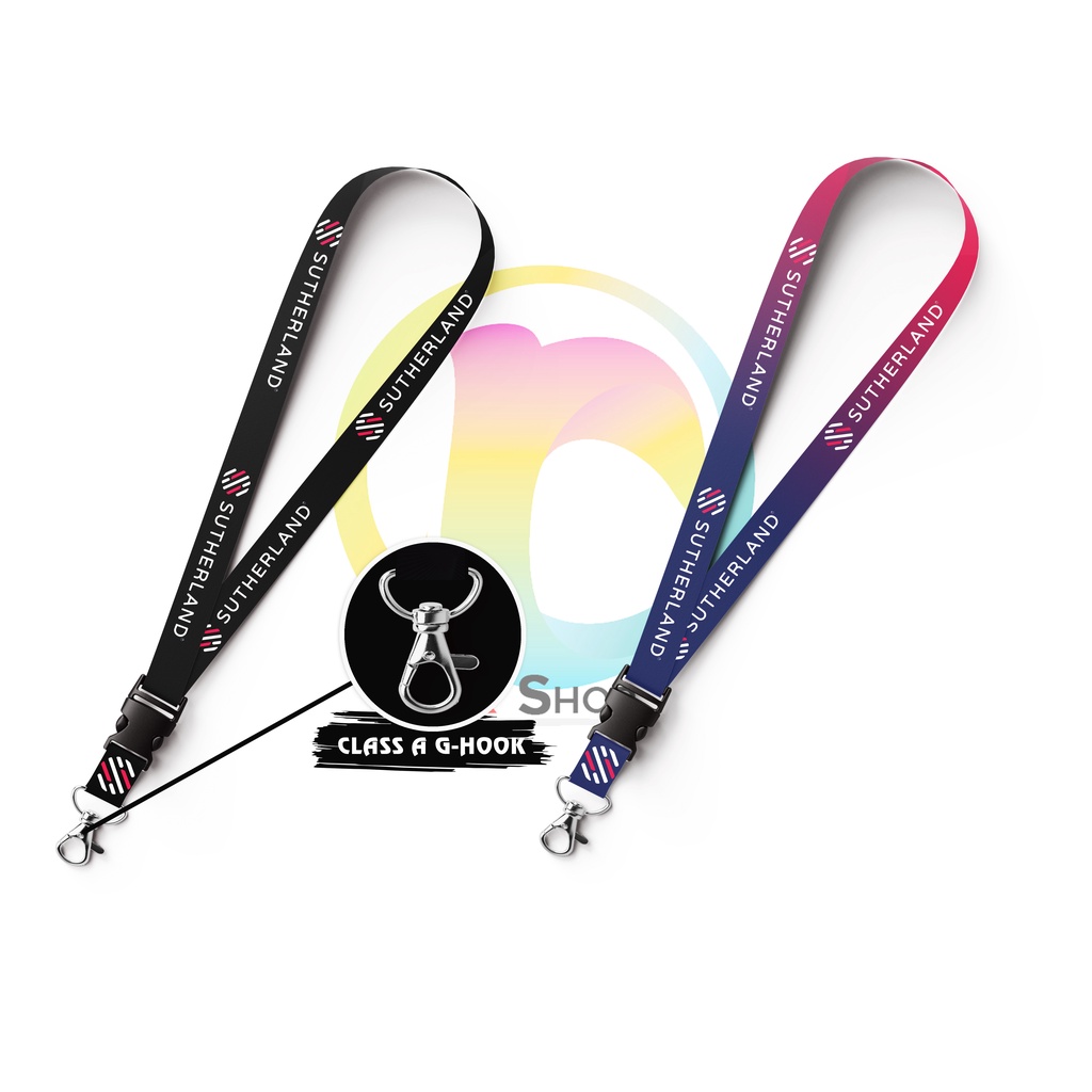 Sutherland Lanyard ID Lace ID Cord Sling Sublimation (1 inch) | Shopee ...